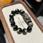 Prosperity & Protection Bracelet – Obsidian Pi Xiu Wealth Charm