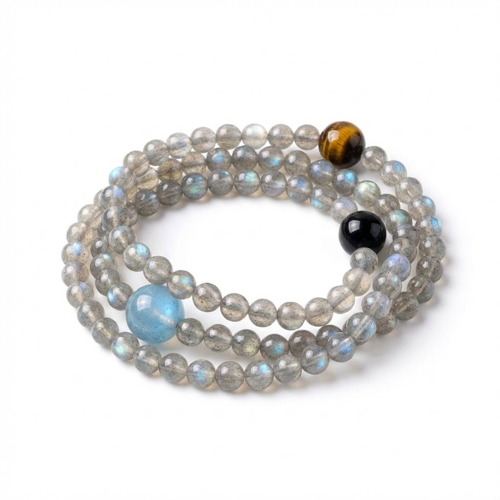 Generated Image February 20, 2026 - 10_49AM Moonlit Serenity: The 3-Wrap Healing Bracelet – Bild 1