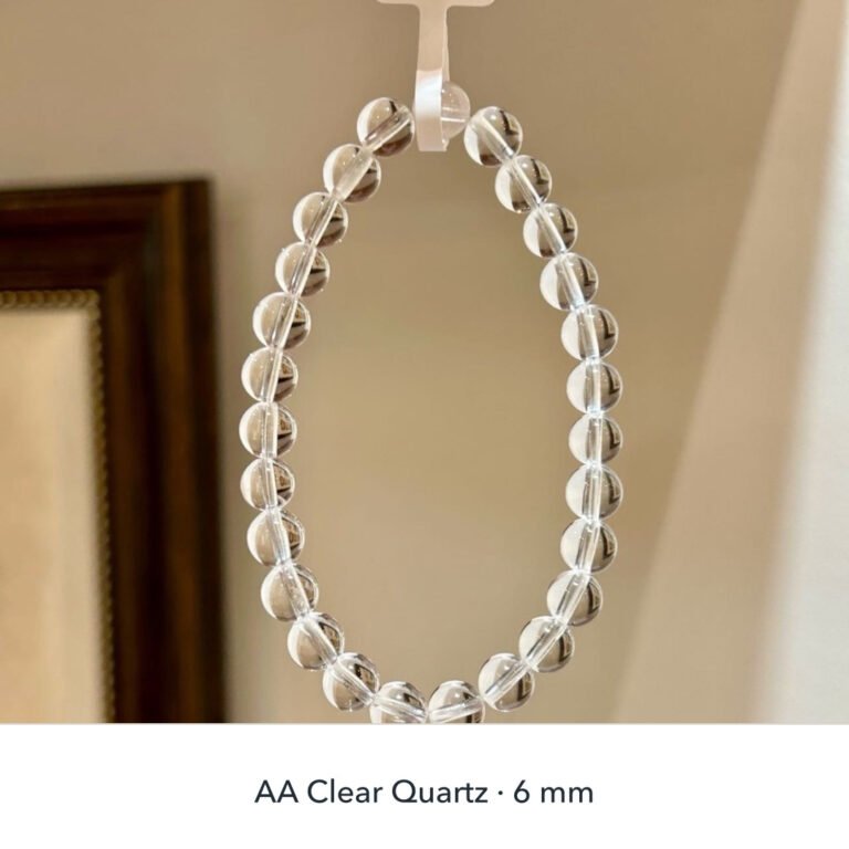 Pure Light - AA Clear Quartz 8mm Bracelet detail 1